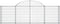 vidaXL - Schanskorf - gewelfd - 200x30x60/80 - cm - gegalvaniseerd - ijzer