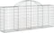 vidaXL - Schanskorf - gewelfd - 200x30x80/100 - cm - gegalvaniseerd - ijzer