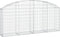 vidaXL - Schanskorf - gewelfd - 200x30x80/100 - cm - gegalvaniseerd - ijzer