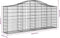 vidaXL - Schanskorf - gewelfd - 200x30x80/100 - cm - gegalvaniseerd - ijzer
