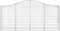 vidaXL - Schanskorf - gewelfd - 200x30x80/100 - cm - gegalvaniseerd - ijzer
