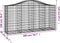 vidaXL - Schanskorf - gewelfd - 200x50x100/120 - cm - gegalvaniseerd - ijzer