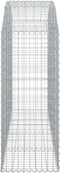 vidaXL - Schanskorf - gewelfd - 200x50x120/140 - cm - gegalvaniseerd - ijzer