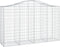 vidaXL - Schanskorf - gewelfd - 200x50x120/140 - cm - gegalvaniseerd - ijzer