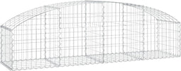 vidaXL - Schanskorf - gewelfd - 200x50x40/60 - cm - gegalvaniseerd - ijzer