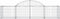 vidaXL - Schanskorf - gewelfd - 200x50x40/60 - cm - gegalvaniseerd - ijzer
