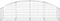 vidaXL - Schanskorf - gewelfd - 200x50x40/60 - cm - gegalvaniseerd - ijzer