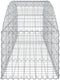 vidaXL - Schanskorf - gewelfd - 200x50x40/60 - cm - gegalvaniseerd - ijzer