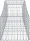 vidaXL - Schanskorf - gewelfd - 200x50x40/60 - cm - gegalvaniseerd - ijzer