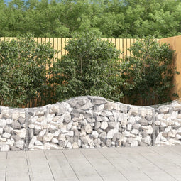 vidaXL - Schanskorf - gewelfd - 200x50x60/80 - cm - gegalvaniseerd - ijzer