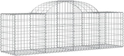 vidaXL - Schanskorf - gewelfd - 200x50x60/80 - cm - gegalvaniseerd - ijzer