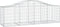 vidaXL - Schanskorf - gewelfd - 200x50x60/80 - cm - gegalvaniseerd - ijzer