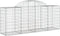 vidaXL - Schanskorf - gewelfd - 200x50x80/100 - cm - gegalvaniseerd - ijzer