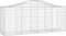 vidaXL - Schanskorf - gewelfd - 200x50x80/100 - cm - gegalvaniseerd - ijzer