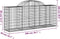 vidaXL - Schanskorf - gewelfd - 200x50x80/100 - cm - gegalvaniseerd - ijzer