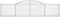 vidaXL - Schanskorf - gewelfd - 300x50x60/80 - cm - gegalvaniseerd - ijzer