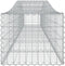 vidaXL - Schanskorf - gewelfd - 400x50x40/60 - cm - gegalvaniseerd - ijzer