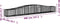 vidaXL - Schanskorf - gewelfd - 400x50x40/60 - cm - gegalvaniseerd - ijzer