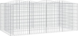 vidaXL - Schanskorf - gewelfd - verhoogd - 200x100x100 - cm - gegalvaniseerd - ijzer