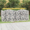 vidaXL - Schanskorf - gewelfd - verhoogd - 200x100x100 - cm - gegalvaniseerd - ijzer