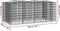 vidaXL - Schanskorf - gewelfd - verhoogd - 200x100x100 - cm - gegalvaniseerd - ijzer