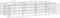 vidaXL - Schanskorf - gewelfd - verhoogd - 200x100x50 - cm - gegalvaniseerd - ijzer