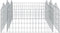 vidaXL - Schanskorf - gewelfd - verhoogd - 200x100x50 - cm - gegalvaniseerd - ijzer