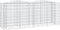 vidaXL - Schanskorf - gewelfd - verhoogd - 200x50x100 - cm - gegalvaniseerd - ijzer