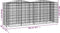 vidaXL - Schanskorf - gewelfd - verhoogd - 200x50x100 - cm - gegalvaniseerd - ijzer