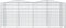 vidaXL - Schanskorf - gewelfd - verhoogd - 200x50x100 - cm - gegalvaniseerd - ijzer