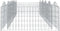 vidaXL - Schanskorf - gewelfd - verhoogd - 400x100x50 - cm - gegalvaniseerd - ijzer