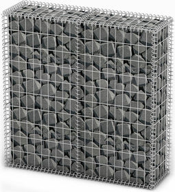 vidaXL - Schanskorf - met - deksels - 100x100x30 - cm - gegalvaniseerd - draad