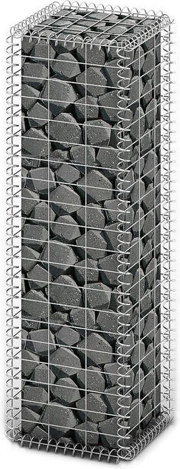 vidaXL - Schanskorf - met - deksels - 100x30x30 - cm - gegalvaniseerd - draad