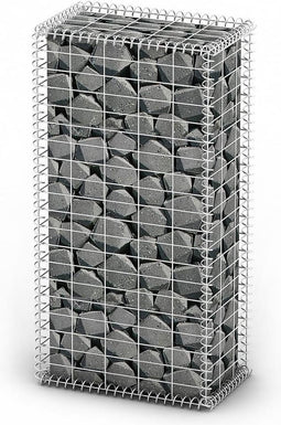 vidaXL - Schanskorf - met - deksels - 100x50x30 - cm - gegalvaniseerd - draad