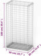 vidaXL - Schanskorf - met - deksels - 100x50x30 - cm - gegalvaniseerd - draad