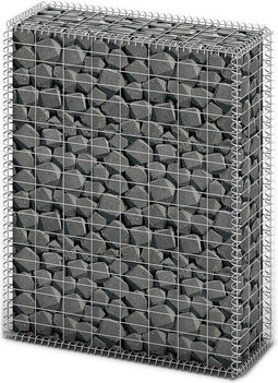 vidaXL - Schanskorf - met - deksels - 100x80x30 - cm - gegalvaniseerd - draad