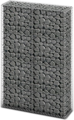 vidaXL - Schanskorf - met - deksels - 150x100x30 - cm - gegalvaniseerd - draad