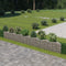 vidaXL Schanskorf muur 450x30x50 cm gegalvaniseerd staal