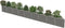 vidaXL Schanskorf muur 630x30x50 cm gegalvaniseerd staal