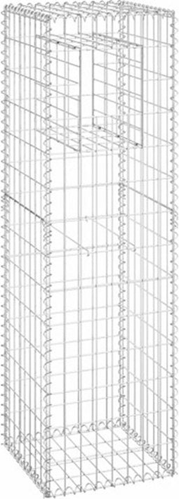 vidaXL - Schanskorf - paal - 40x40x140 - cm - ijzer