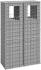 vidaXL - Schanskorf - paal - 40x40x140 - cm - ijzer