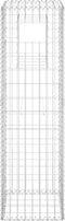 vidaXL - Schanskorf - paal - 40x40x140 - cm - ijzer