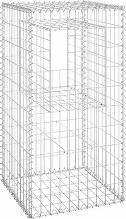 vidaXL - Schanskorf - paal - 50x50x100 - cm - ijzer