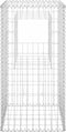 vidaXL - Schanskorf - paal - 50x50x100 - cm - ijzer