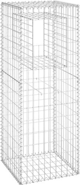 vidaXL - Schanskorf - paal - 50x50x140 - cm - ijzer