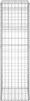 vidaXL - Schanskorf - paal - 50x50x140 - cm - ijzer