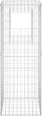 vidaXL - Schanskorf - paal - 50x50x140 - cm - ijzer