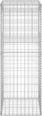 vidaXL - Schanskorf - paal - 50x50x140 - cm - ijzer