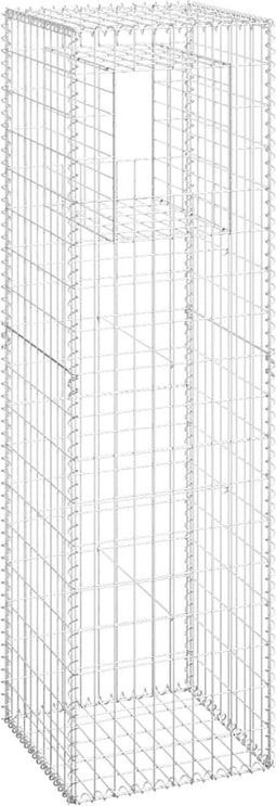 vidaXL - Schanskorf - paal - 50x50x180 - cm - ijzer
