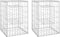 vidaXL - Schanskorf - paal - 50x50x180 - cm - ijzer